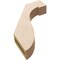 Ekena Millwork 3-inch W x 14-inch D x 18-inch H Del Monte Rough Cedar Woodgrain TimberThane Knee Brace, Primed BRCUR03X14X18DELRCPR - alternate 3